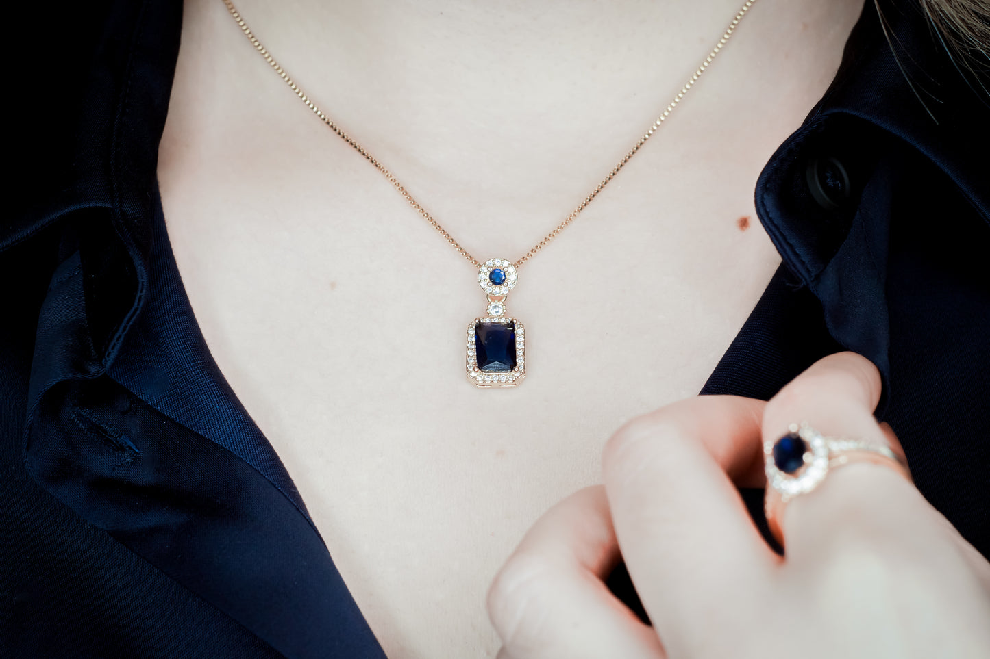 Cleopatra Blue Necklace